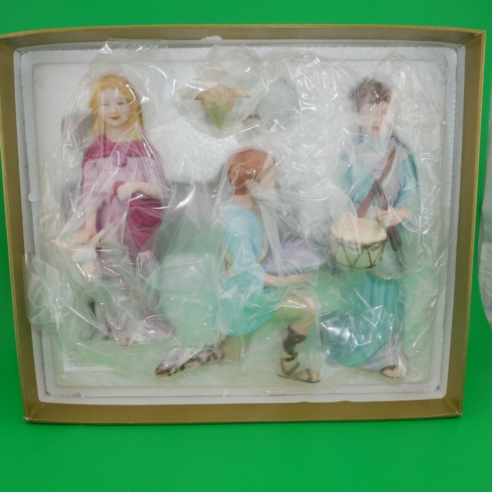 Lenox Renaissance Nativity Children Of Bethlehem Figurines VTG LE NIB RETIRED